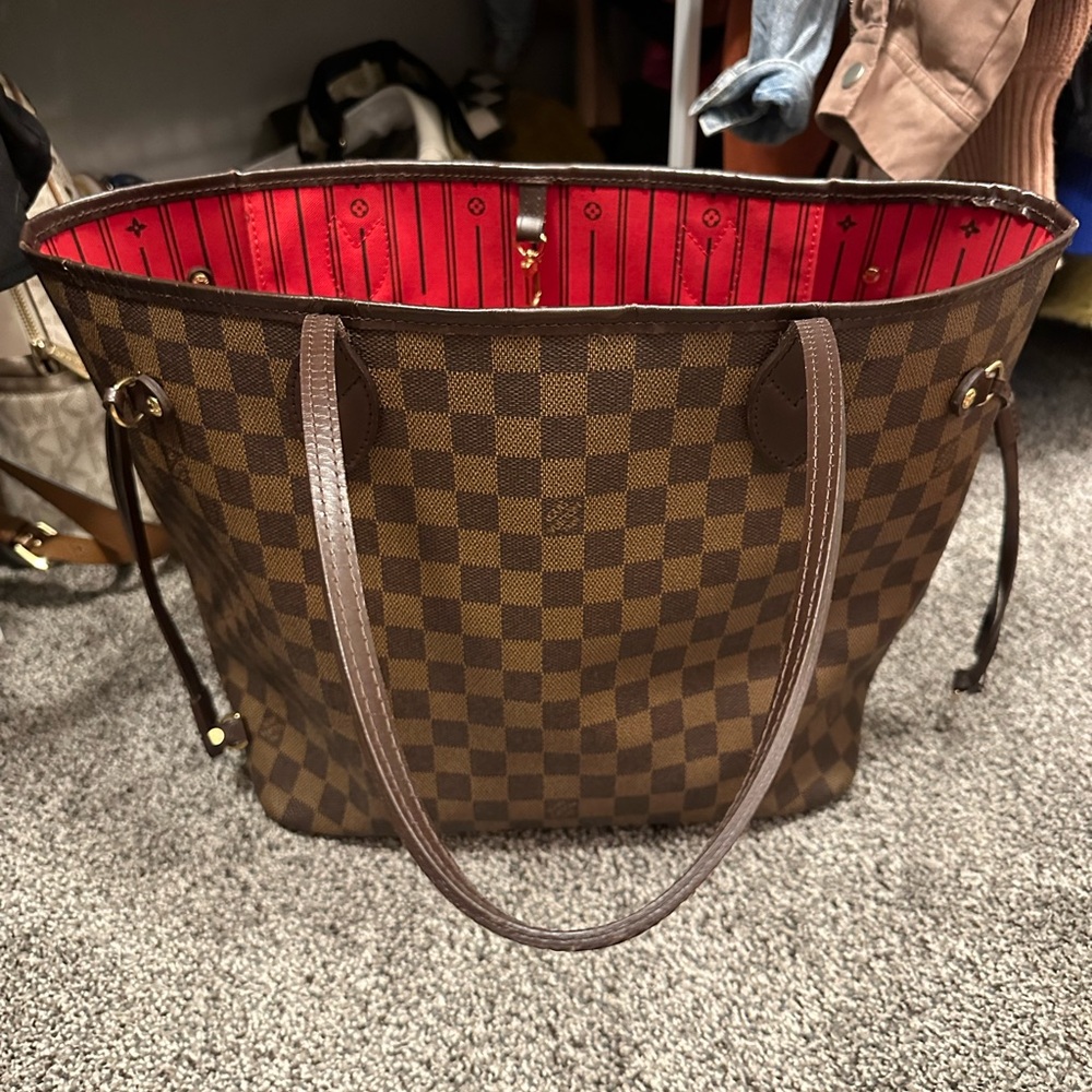 Authentic Louis Vuitton Neverfull MM Damier Ebene - Picture 2 of 10
